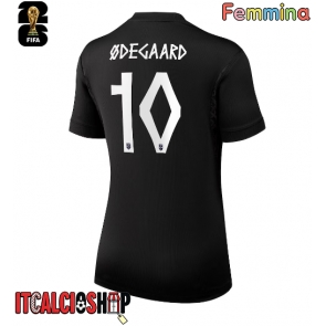 Norvegia Martin Odegaard #10 Seconda Maglia Femmina Mondiali 2026 Manica Corta